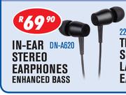 Dixon In Ear Stereo Earphones Enhanced Bass DN-A620