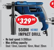 Dixon 550W Impact Drill HS1002