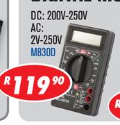 Digital Multimetres DC: 200V-250V AC: 2V-250V MB30D
