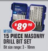 Dixon 15 Piece Masonry Drill Bit Set M1501