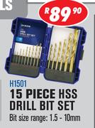 Dixon 15 Piece HSS Drill Bit Set H1501