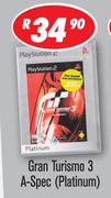 Gran Turismo 3 A-Spec Platinum PS2 Game