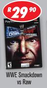 WWE Smackdown Vs Raw PS2 Game