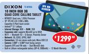Dixon 10 Inch 8GB 3G Quad Core Calling Tablet TS-M105A
