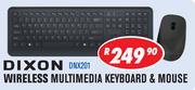 Dixon Wireless Multimedia Keyboard & Mouse DNX201