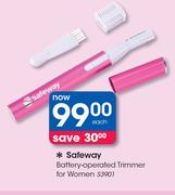 Safeway Battery Operated Trimmer For Women S3901-Each