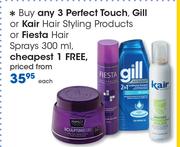Perfect Touch,Gill Or Kair Hair Styling Products Or Fiesta Hair Sprays-300ml Each