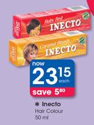 Inecto Hair Colour-50ml Each