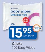Clicks 100 Baby Wipes-Per Pack