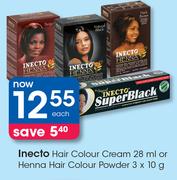 Inecto Hair Colour 28ml Or Henna Hair Colour Powder 3x10g-Each