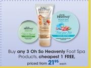 Oh So Heavenly Foot Spa Products-Each