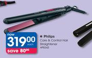 Philips Care & Control Hair Straightener HP8343