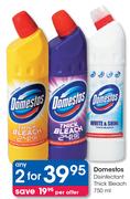 Domestos Disinfectant Thick Bleach-2x750ml