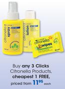 Clicks Citronella Products-Each