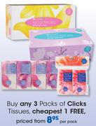 Clicks Tissues-Per Pack