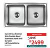  Cam Africa Kitchen Sink Double Bowl Stainless Steel Anti Scratch L87cm x W50cm 81453741