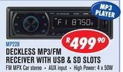 Dixon Deckless MP3/FM Receiver With USB SD Slots MP228
