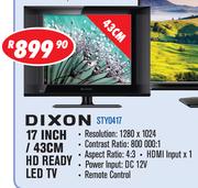 Dixon 17 Inch/43cm HD Ready LED TV STY0417