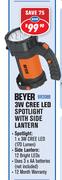 Beyer 3W Cree LED Spotlight With Side Lantern