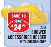 Shower Accessories Holder With Suction Cups