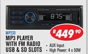 Dixon MP3 Player With FM Radio USB & SD Slots