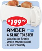 Amber 4 Slice Taoster YT4001