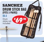 Sanchez Drum Stick Bag Fits 3 Pairs DS-32