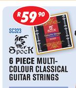 Spock 6 Piece Multi Colour Classical Guitar Strings SC323