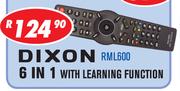 Dixon 6 In 1 Universal Remote With Learning Function