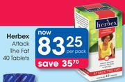 Herbex Attack The Fat-40 Tablets Pack