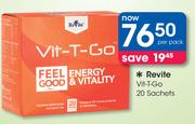 Revite Vit-T-Go 20 Sachets-Per Pack