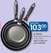 Clicks Selected Aluminium Frying Pans-Each