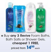 Revive Foam Baths, Bath Salts Or Shower Gels-Each