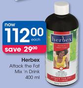 Herbex Attack The Fat Mix n Drink-400ml