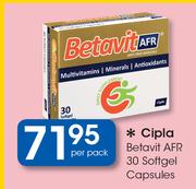 Cipla Betavit AFR 30 Softgel Capsules-Per Pack
