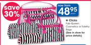 Clicks Fab Queen Cosmetics Or Toiletry Bags-Each