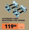 Autogear 2 Way Adjustable Coil Spring 2 Piece Set CSA1