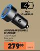 Autogear Double Charger USB15