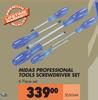 Midas Professional Tools Screwdriver Set 6 Piece Set SDS06M