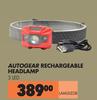 Autogear Rechargeable Headlamp LAM3LEDR