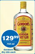 Gordon's Dry Gin-750ml