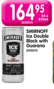 Smirnoff Ice Double Black With Guarana-24x250ml