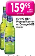 Flying Fish Pressed Lemon Or orange NRB-24x330ml