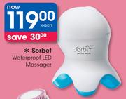Sorbet Waterproof LED Massager-Each