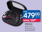 Revlon Style & Dry Manicure Set RVSP3529PKE-Per Set