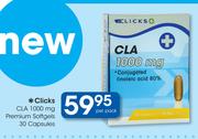 Clicks CLA 1000mg Premium Softgels-30 Capsules