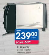 Safeway 2 Slice Toaster Stainless Steel