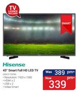 Hisense 43" Smart Full HD LED TV 43K3110PW