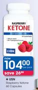 USN Raspberry Ketone 60 Capsules-Per Pack