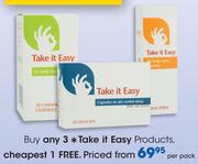 Take It Easy Products-Per Pack